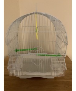 Parrot-Supplies Davenport Dome Top Small Bird Cage - White